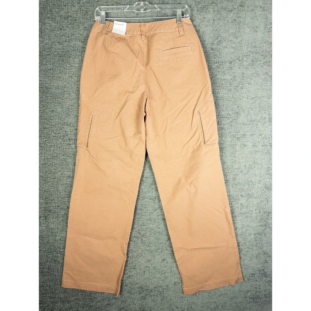 Air Jordan Standard Fit Cargo Pants Mens S Tan Khaki Cotton Streetwear Utility